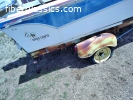 Rare 1958 Tee-Nee trailer w/ aero fin fenders/tailights
