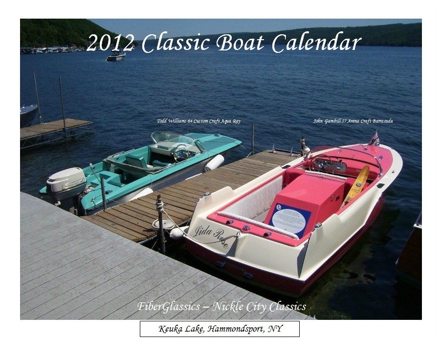 FiberGlassics® 2012 Classic Boat Calendar Cover...... FiberGlassics