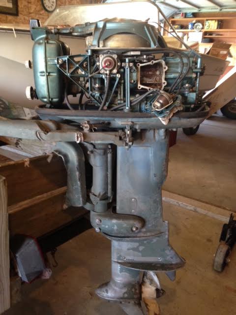 FiberGlassics® - Need some help - 1957 Evinrude Big Twin 35 hp ...